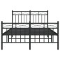 vidaXL Bettgestell mit Kopf- und Fußteil Metall Schwarz 120x200 cm vidaXL Bettgestell mit Kopf- und Fußteil Metall Schwarz 120x200 cm