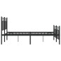 vidaXL Bettgestell mit Kopf- und Fußteil Metall Schwarz 120x200 cm vidaXL Bettgestell mit Kopf- und Fußteil Metall Schwarz 120x200 cm