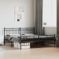 vidaXL Bettgestell mit Kopf- und Fußteil Metall Schwarz 180x200 cm vidaXL Bettgestell mit Kopf- und Fußteil Metall Schwarz 180x200 cm