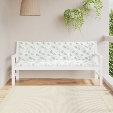 vidaXL Gartenbank-Auflagen 2 Stk. Bluttmuster Oxford-Gewebe