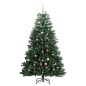 vidaXL Künstlicher Weihnachtsbaum Klappbar 300 LEDs & Kugeln 180 cm vidaXL Künstlicher Weihnachtsbaum Klappbar 300 LEDs & Kugeln 180 cm