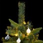 vidaXL Künstlicher Weihnachtsbaum Klappbar 300 LEDs & Kugeln 180 cm vidaXL Künstlicher Weihnachtsbaum Klappbar 300 LEDs & Kugeln 180 cm