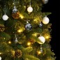 vidaXL Künstlicher Weihnachtsbaum Klappbar 300 LEDs & Kugeln 180 cm vidaXL Künstlicher Weihnachtsbaum Klappbar 300 LEDs & Kugeln 180 cm