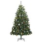 vidaXL Künstlicher Weihnachtsbaum Klappbar 300 LEDs & Kugeln 180 cm vidaXL Künstlicher Weihnachtsbaum Klappbar 300 LEDs & Kugeln 180 cm