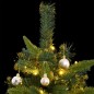 vidaXL Künstlicher Weihnachtsbaum Klappbar 300 LEDs & Kugeln 180 cm vidaXL Künstlicher Weihnachtsbaum Klappbar 300 LEDs & Kugeln 180 cm