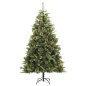 vidaXL Künstlicher Weihnachtsbaum Klappbar 300 LEDs & Kugeln 180 cm vidaXL Künstlicher Weihnachtsbaum Klappbar 300 LEDs & Kugeln 180 cm
