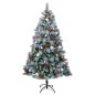 vidaXL Künstlicher Weihnachtsbaum Klappbar 300 LEDs & Kugeln 180 cm vidaXL Künstlicher Weihnachtsbaum Klappbar 300 LEDs & Kugeln 180 cm