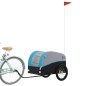 vidaXL Lastenanhänger für Fahrrad Schwarz und Blau 45 kg Eisen vidaXL Lastenanhänger für Fahrrad Schwarz und Blau 45 kg Eisen