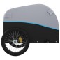 vidaXL Lastenanhänger für Fahrrad Schwarz und Blau 45 kg Eisen vidaXL Lastenanhänger für Fahrrad Schwarz und Blau 45 kg Eisen