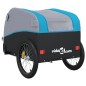 vidaXL Lastenanhänger für Fahrrad Schwarz und Blau 45 kg Eisen vidaXL Lastenanhänger für Fahrrad Schwarz und Blau 45 kg Eisen