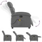 vidaXL Massagesessel Grau Kunstleder vidaXL Massagesessel Grau Kunstleder