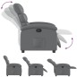 vidaXL Relaxsessel Grau Kunstleder vidaXL Relaxsessel Grau Kunstleder