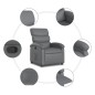 vidaXL Relaxsessel Grau Kunstleder vidaXL Relaxsessel Grau Kunstleder