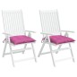 Stuhlkissen 2 Stk. Rosa 50x50x7 cm Oxford-Gewebe Stuhlkissen 2 Stk. Rosa 50x50x7 cm Oxford-Gewebe