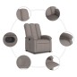 vidaXL Relaxsessel Taupe Stoff vidaXL Relaxsessel Taupe Stoff