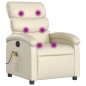 vidaXL Massagesessel Creme Kunstleder vidaXL Massagesessel Creme Kunstleder