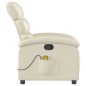 vidaXL Massagesessel Creme Kunstleder vidaXL Massagesessel Creme Kunstleder