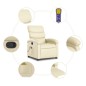 vidaXL Massagesessel Creme Kunstleder vidaXL Massagesessel Creme Kunstleder