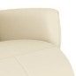 vidaXL Relaxsessel mit Fußteil Creme Kunstleder vidaXL Relaxsessel mit Fußteil Creme Kunstleder