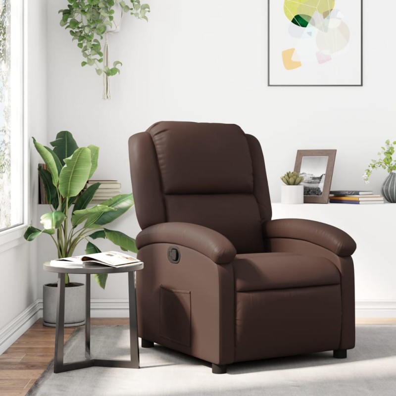 vidaXL Relaxsessel Braun Kunstleder vidaXL Relaxsessel Braun Kunstleder
