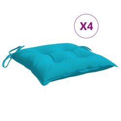 Stuhlkissen 4 Stk. Türkis 50x50x7 cm Oxford-Gewebe