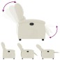 vidaXL Relaxsessel Creme Samt vidaXL Relaxsessel Creme Samt