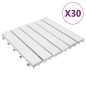 vidaXL Terrassenfliesen 30 Stk. Weiß 30x30 cm Massivholz Akazie vidaXL Terrassenfliesen 30 Stk. Weiß 30x30 cm Massivholz Akazie