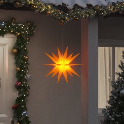 vidaXL LED-Weihnachtssterne 3 Stk. Faltbar Gelb 43 cm