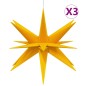 vidaXL LED-Weihnachtssterne 3 Stk. Faltbar Gelb 43 cm vidaXL LED-Weihnachtssterne 3 Stk. Faltbar Gelb 43 cm