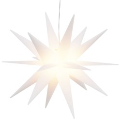 vidaXL LED-Weihnachtsstern Faltbar Weiß 43 cm