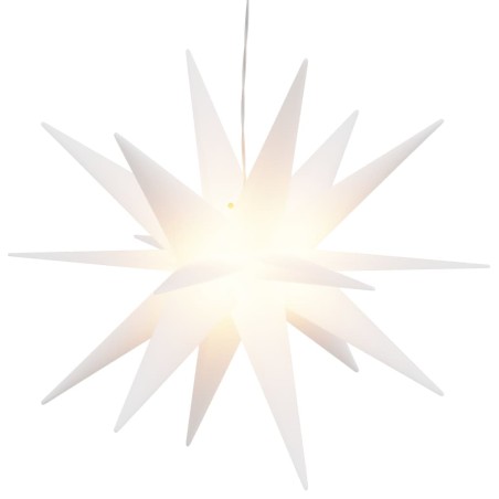 vidaXL LED-Weihnachtsstern Faltbar Weiß 43 cm