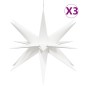 vidaXL LED-Weihnachtssterne 3 Stk. Faltbar Weiß 57 cm vidaXL LED-Weihnachtssterne 3 Stk. Faltbar Weiß 57 cm