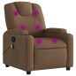 vidaXL Massagesessel Braun Stoff vidaXL Massagesessel Braun Stoff