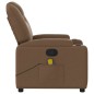 vidaXL Massagesessel Braun Stoff vidaXL Massagesessel Braun Stoff