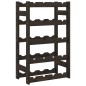 vidaXL Weinregal für 20 Flaschen Schwarz Massivholz Kiefer vidaXL Weinregal für 20 Flaschen Schwarz Massivholz Kiefer