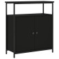 vidaXL Sideboard Schwarz 70x30x80 cm Holzwerkstoff vidaXL Sideboard Schwarz 70x30x80 cm Holzwerkstoff