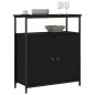 vidaXL Sideboard Schwarz 70x30x80 cm Holzwerkstoff vidaXL Sideboard Schwarz 70x30x80 cm Holzwerkstoff