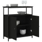 vidaXL Sideboard Schwarz 70x30x80 cm Holzwerkstoff vidaXL Sideboard Schwarz 70x30x80 cm Holzwerkstoff