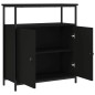 vidaXL Sideboard Schwarz 70x30x80 cm Holzwerkstoff vidaXL Sideboard Schwarz 70x30x80 cm Holzwerkstoff