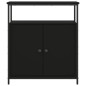 vidaXL Sideboard Schwarz 70x30x80 cm Holzwerkstoff vidaXL Sideboard Schwarz 70x30x80 cm Holzwerkstoff