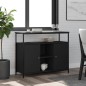 vidaXL Sideboard Schwarz 100x35x80 cm Holzwerkstoff vidaXL Sideboard Schwarz 100x35x80 cm Holzwerkstoff