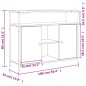 vidaXL Sideboard Schwarz 100x35x80 cm Holzwerkstoff vidaXL Sideboard Schwarz 100x35x80 cm Holzwerkstoff