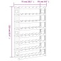 vidaXL Weinregal für 56 Flaschen Braun Massivholz Kiefer vidaXL Weinregal für 56 Flaschen Braun Massivholz Kiefer