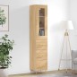 vidaXL Highboard Sonoma-Eiche 34,5x34x180 cm Holzwerkstoff vidaXL Highboard Sonoma-Eiche 34,5x34x180 cm Holzwerkstoff