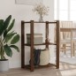 vidaXL Lagerregal mit 3 Böden Braun 60x38x90 cm Massivholz Kiefer vidaXL Lagerregal mit 3 Böden Braun 60x38x90 cm Massivholz Kiefer
