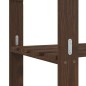 vidaXL Lagerregal mit 3 Böden Braun 60x38x90 cm Massivholz Kiefer vidaXL Lagerregal mit 3 Böden Braun 60x38x90 cm Massivholz Kiefer