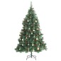 vidaXL Künstlicher Weihnachtsbaum Klappbar 300 LEDs & Kugeln 240 cm vidaXL Künstlicher Weihnachtsbaum Klappbar 300 LEDs & Kugeln 240 cm