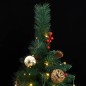vidaXL Künstlicher Weihnachtsbaum Klappbar 300 LEDs & Kugeln 240 cm vidaXL Künstlicher Weihnachtsbaum Klappbar 300 LEDs & Kugeln 240 cm