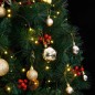 vidaXL Künstlicher Weihnachtsbaum Klappbar 300 LEDs & Kugeln 240 cm vidaXL Künstlicher Weihnachtsbaum Klappbar 300 LEDs & Kugeln 240 cm