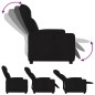 vidaXL Relaxsessel Schwarz Stoff vidaXL Relaxsessel Schwarz Stoff